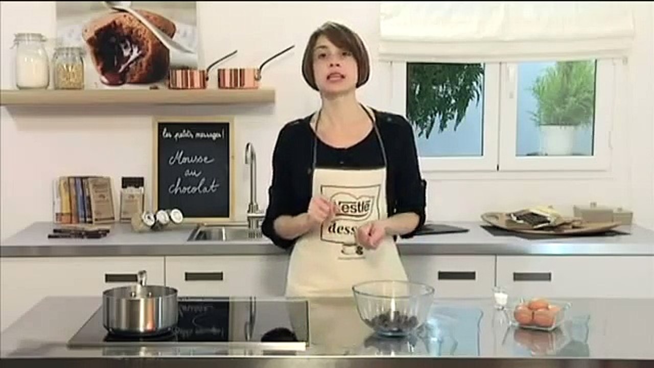 Recette mousse au chocolat noir Nestlé Dessert