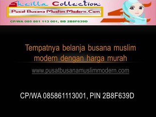 Model Busana Muslim Terbaru dan Modern