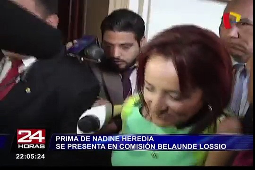 Prima de Nadine Heredia se presenta en comisión Belaunde Lossio