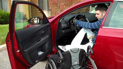 Wheelchair Car Transfer - Josh Brunner - Paraplegic - Mazda 6
