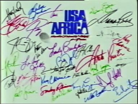 USA for Africa - We are the world (with names)