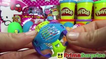 Unwrapping 25 Surprise Eggs Hello Kitty MLP Filly Minnie Mouse Play-Doh Disney Princess and more