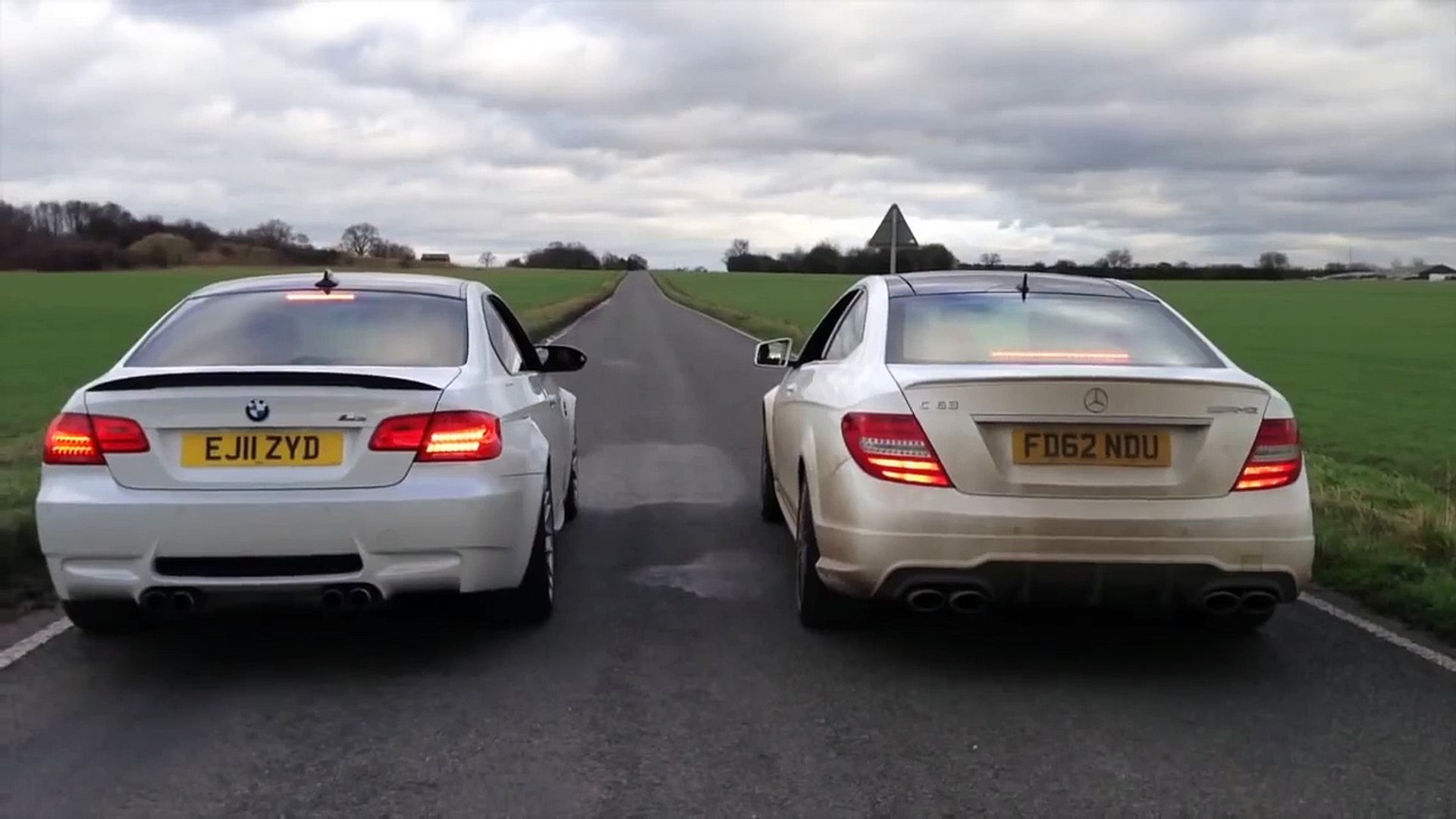 Mercedes C63 Amg Vs Bmw M3 Drag Race Video Dailymotion