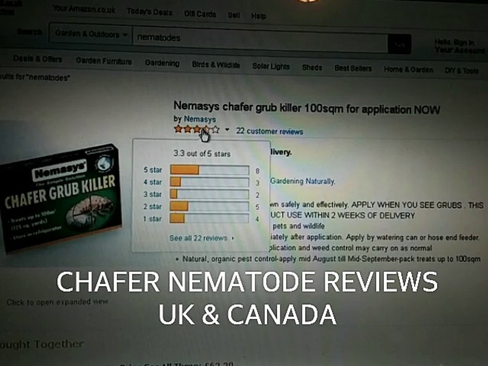 Chafer Beetle Nematode Reviews -- How Well Do Nematodes Work on Grubworms?