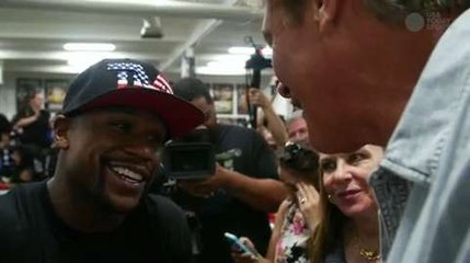 "The Hoff" interviews Floyd Mayweather Jr.