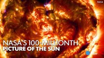 NASA unveils stunning 100-millionth picture of the sun