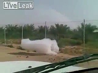 Cloud Breaking from Sky and Falling on Earth