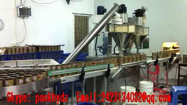 Bottles automatic powder filling and sealing machine with crew conveyor packaging line 2423134032@qq.com
