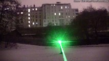 1000mW blue laser beams in falling snow   green laser beam * lightsaber?     IMG *