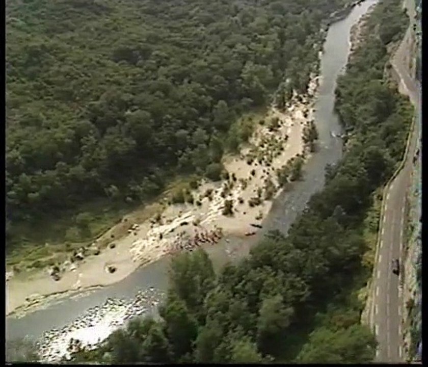 Les Gorges du Gardon vues du ciel