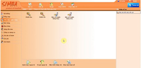 Sử dụng phần mềm simba: Tien mat va ngan hang