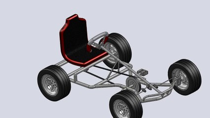 Pedal Go Kart  3D - SolidWorks