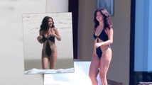 Selena Gomez se luce en traje de baño enterizo mientras está de vacaciones en Méjico