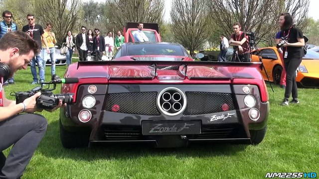 Pagani Zonda F Start Up, LOUD Revs and Accelerations!