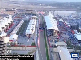 Dunya News-Lewis Hamilton cruises to Bahrain GP win, Raikkonen second