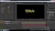 Adobe After Effects CS6 For Beginners - Awesome Text Effect - 14