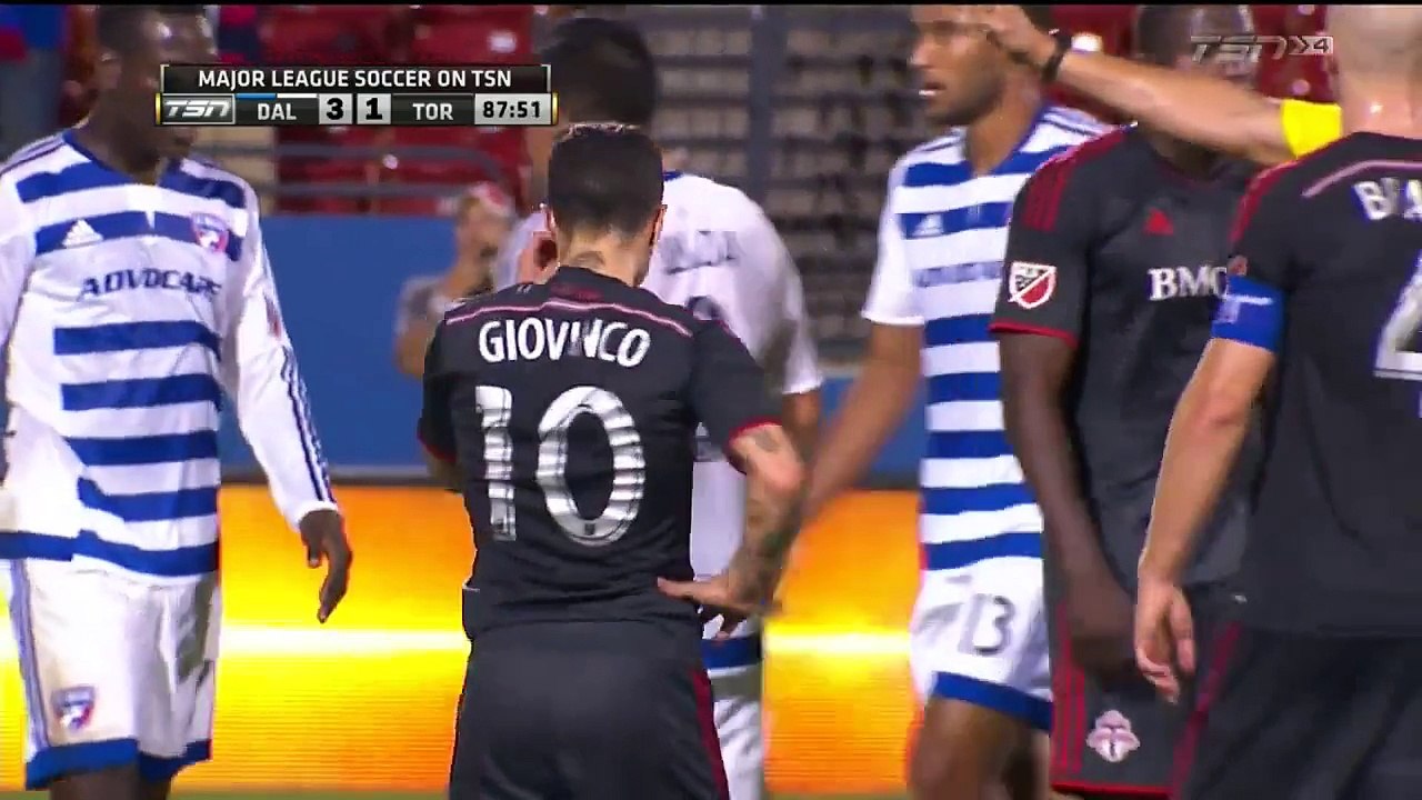 Sebastian Giovinco Beautiful freekick (FC Dallas vs Toronto FC) | 2015