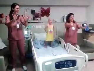 Young Cancer Patient | These nurses are legends! Making her day with some dancing!
