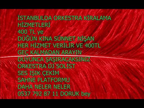 Eğlencelerinize Orkestra - Orkestra Kiralama İstanbul Kiralık Orkestra Piyanist Çalgıcı Düğün İçin Orkestra