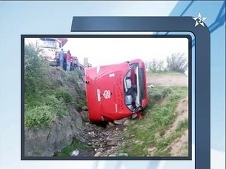 انقلاب حافلة شباب أطلس خنيفرة