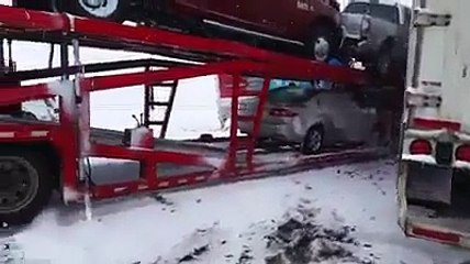 Carambolage géant dans le wyoming