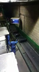 Unloading Luggage at Dubai airport