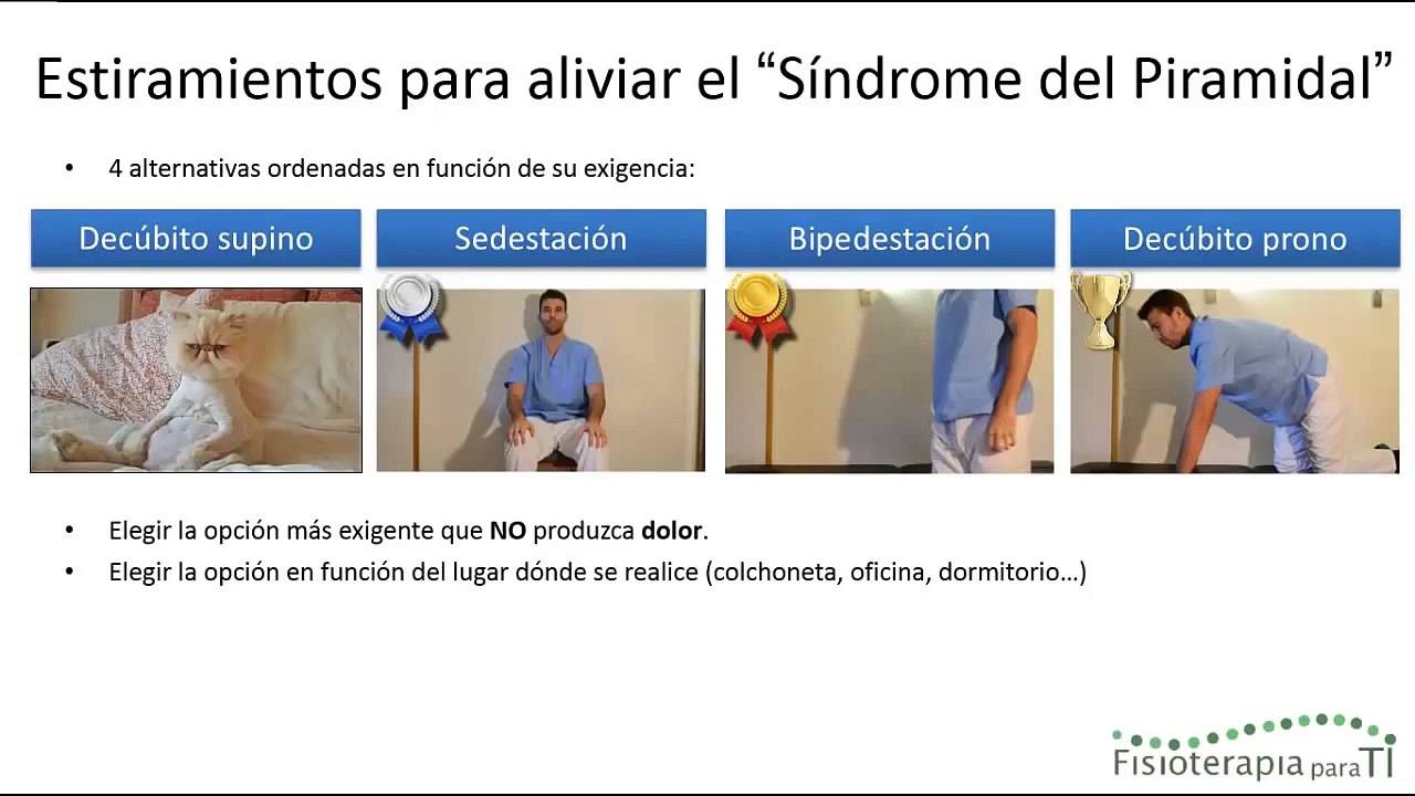 Cómo aliviar el síndrome del piramidal o pseudociática con 4 estiramientos - Fisioterapia para TI
