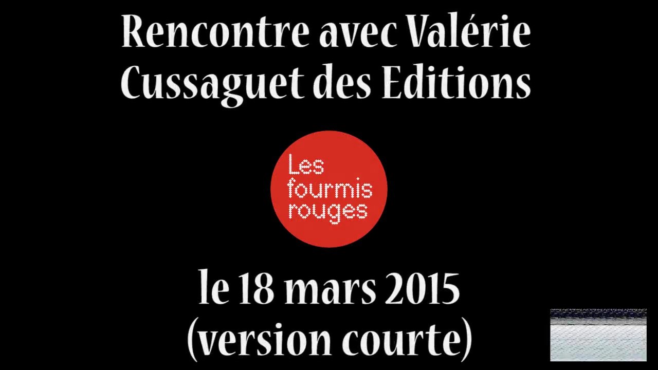 Rencontre avec les éditions Les Fourmis Rouges - version courte