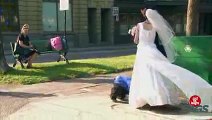 Kid Disappears Under Wedding Dress 2015