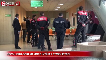 Sevgilisini göremeyince kendisini kesmek istedi