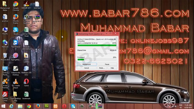 How to download and attach jQuery UI Class 1 in Urdu and Hindi