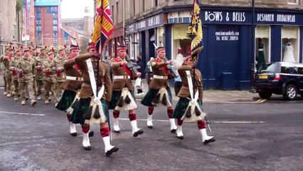 Scots Black Watch Homecoming Parade Dundee Scotland April 20th