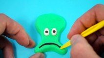 play doh spongebob squarepants how to make playdough toy squidwards - YouTube