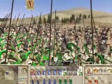 Fight between greek hoplite and roman empire in Rome Total War