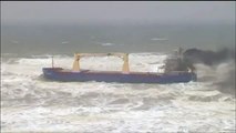 Captain Battles To Save Cargo Ship near Istanbul, Turkey