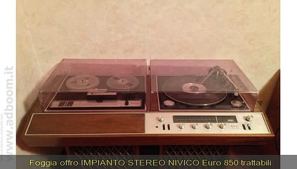 FOGGIA,     IMPIANTO STEREO EURO 850