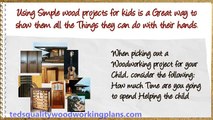Easy DIY Wood Projects for Kids - Woodworking for kids Plans