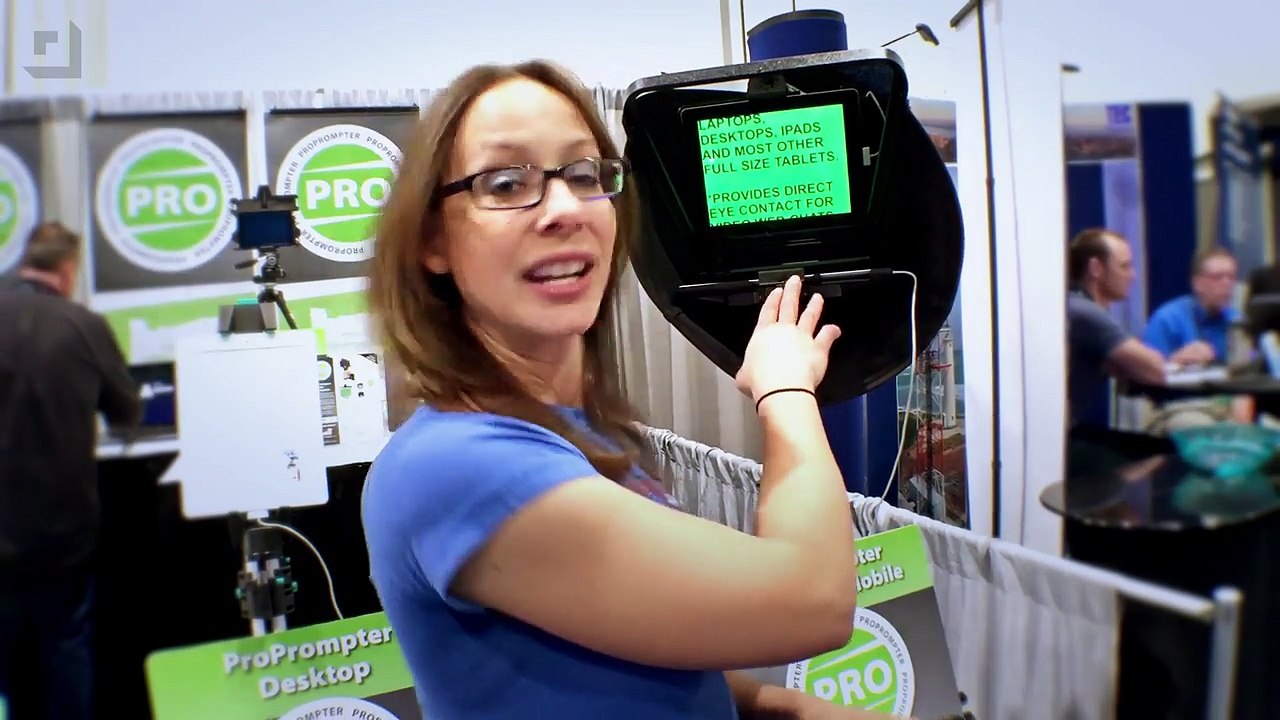 Affordable Prompters from ProPrompter at NAB Show 2015 - GeekBeat.TV