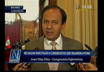 Díaz Dios dice que viaje a Puno “no fue ni ilegal ni inmoral”