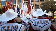 Longhorn Marching Band - March Down into Pre-Game Kansas Game 2011