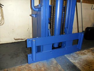 home made 1 post car lift,