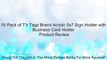 10 Pack of T'z Tagz Brand Acrylic 5x7 Sign Holder with Business Card Holder Review