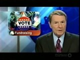 Jim Lehrer returns to hosting the Newshour after an aortic valve replacement, June 26, 2008