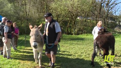 Transhumance 2015 vue du ciel - Départ  Rocamadour