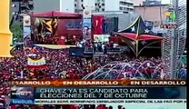 Chávez canta música llanera en Plaza Diego Ibarra, Caracas