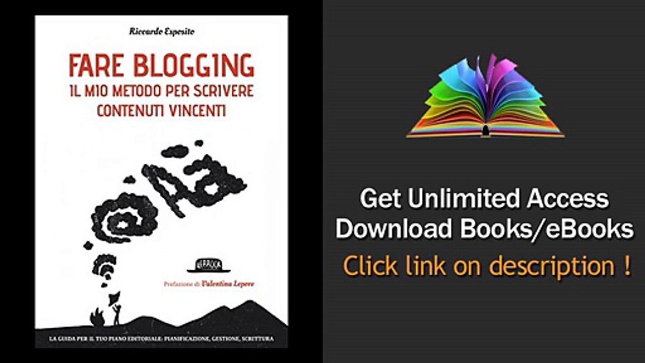 Download Fare blogging Il mio metodo per scrivere contenuti vincenti PDF