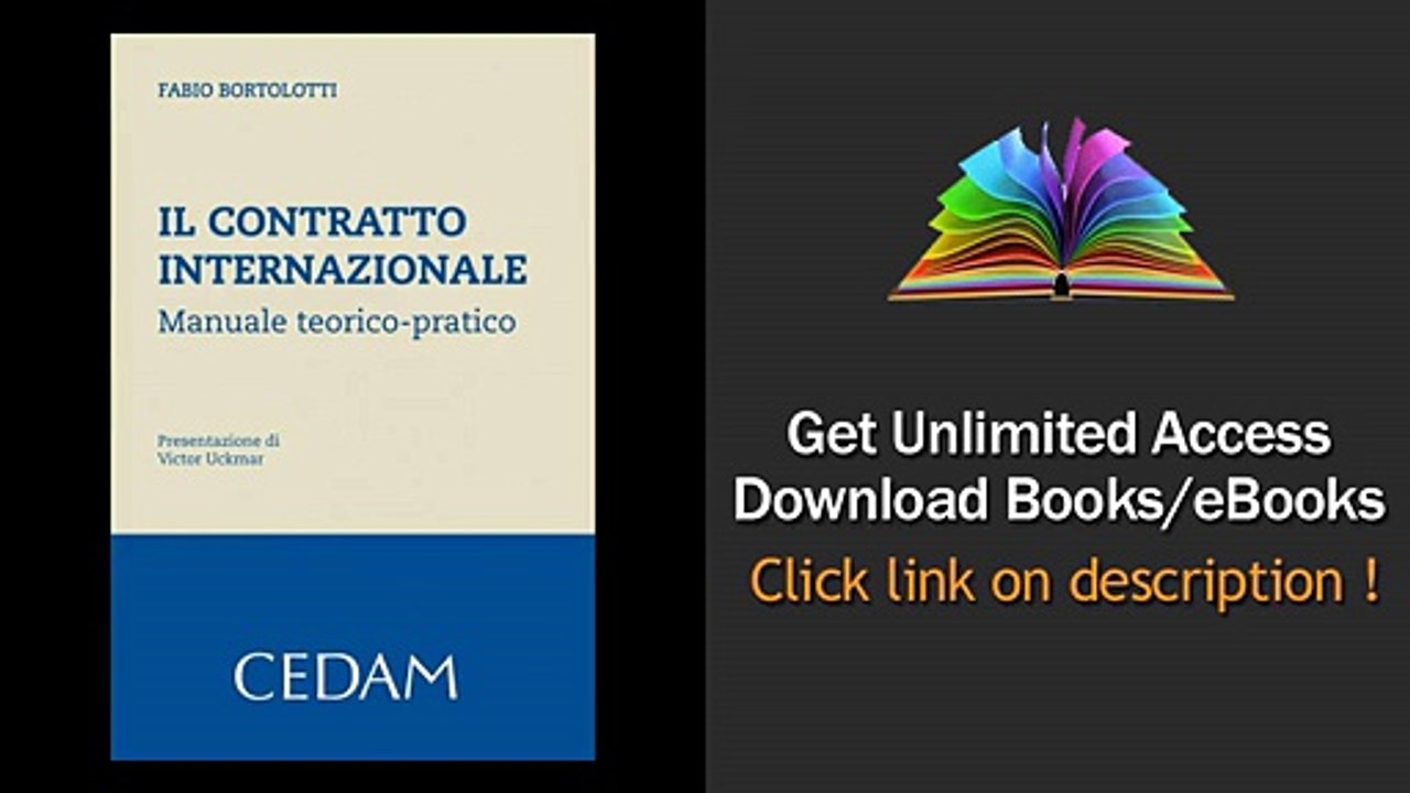 Download Il contratto internazionale. Manuale teorico-pratico. PDF