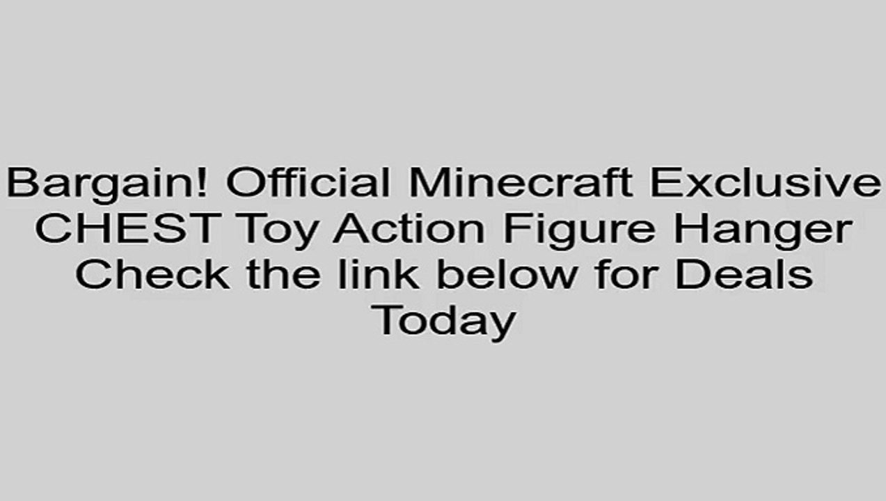 Clearance Sales Official Minecraft Exclusive CHEST Toy Action Figure Hanger Review Online Kids Games