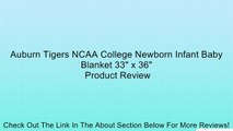 Auburn Tigers NCAA College Newborn Infant Baby Blanket 33