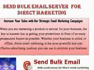 Send Bulk Email Server For Direct Marketing